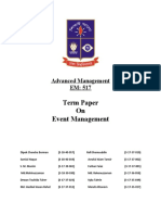 Term Paper On Event Management