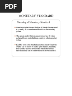 Monetary Standard CHP 3