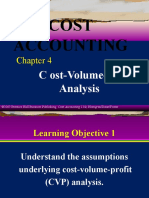 Cost Accounting: C ost-Volume-Profit Analysis