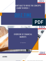 Overview of Financial Markets