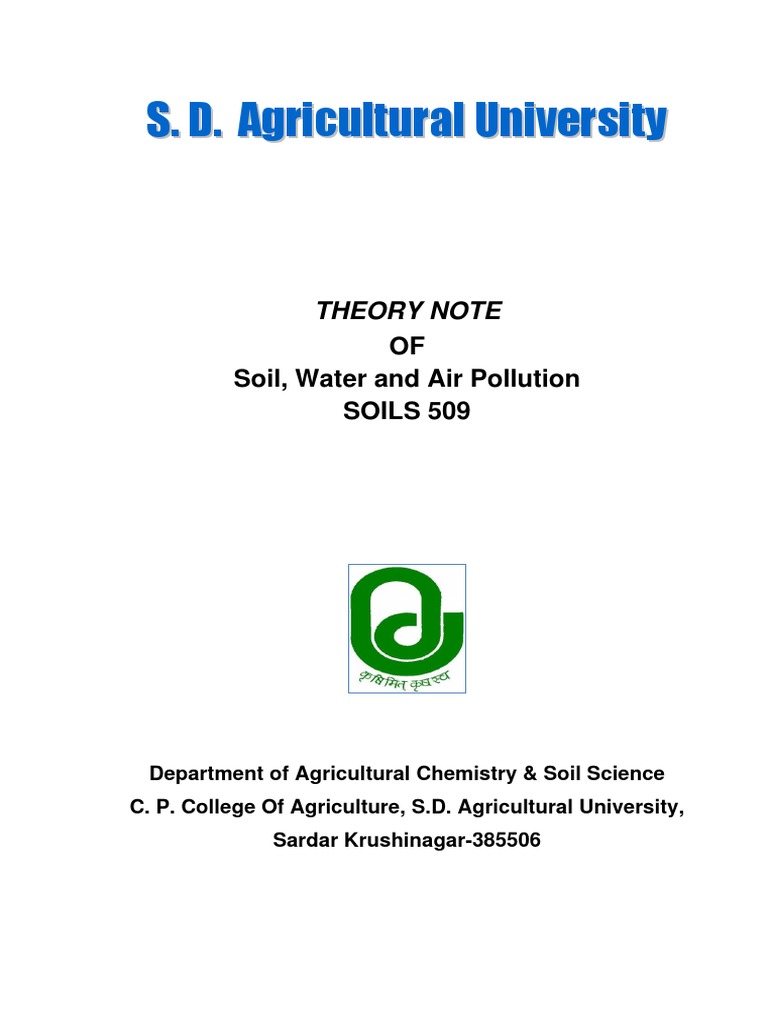 Soil and Water Pollution Management | PDF | Sewage Treatment | Soil
