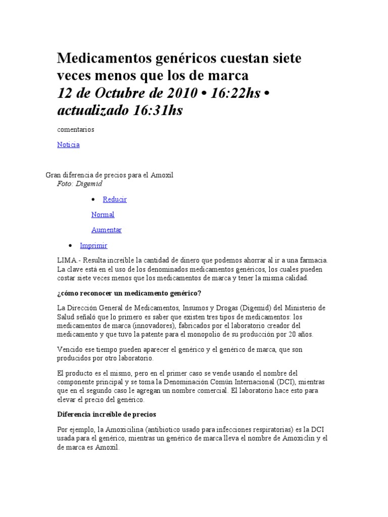 amoxil genéricos