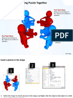 3D Men Team Putting Puzzle Together Communication Concept PPT Graphics Icons
