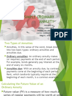 Simple Ordinary Annuity