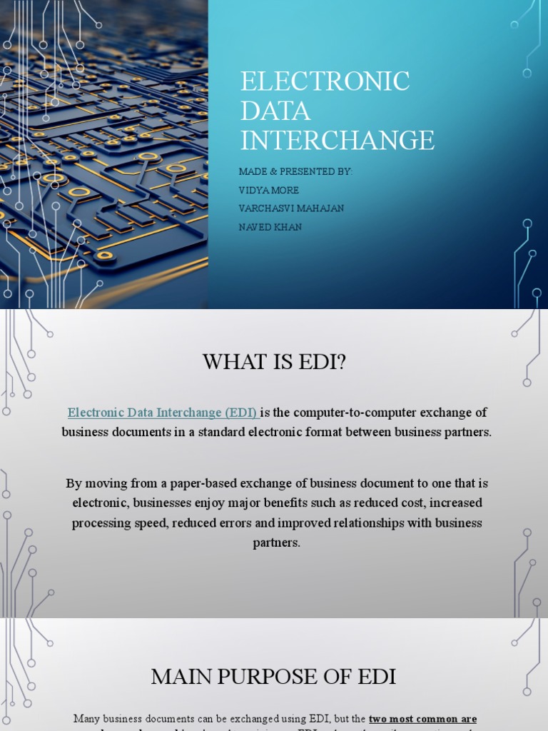 Understanding Electronic Data Interchange (EDI) | PDF | Electronic Data ...
