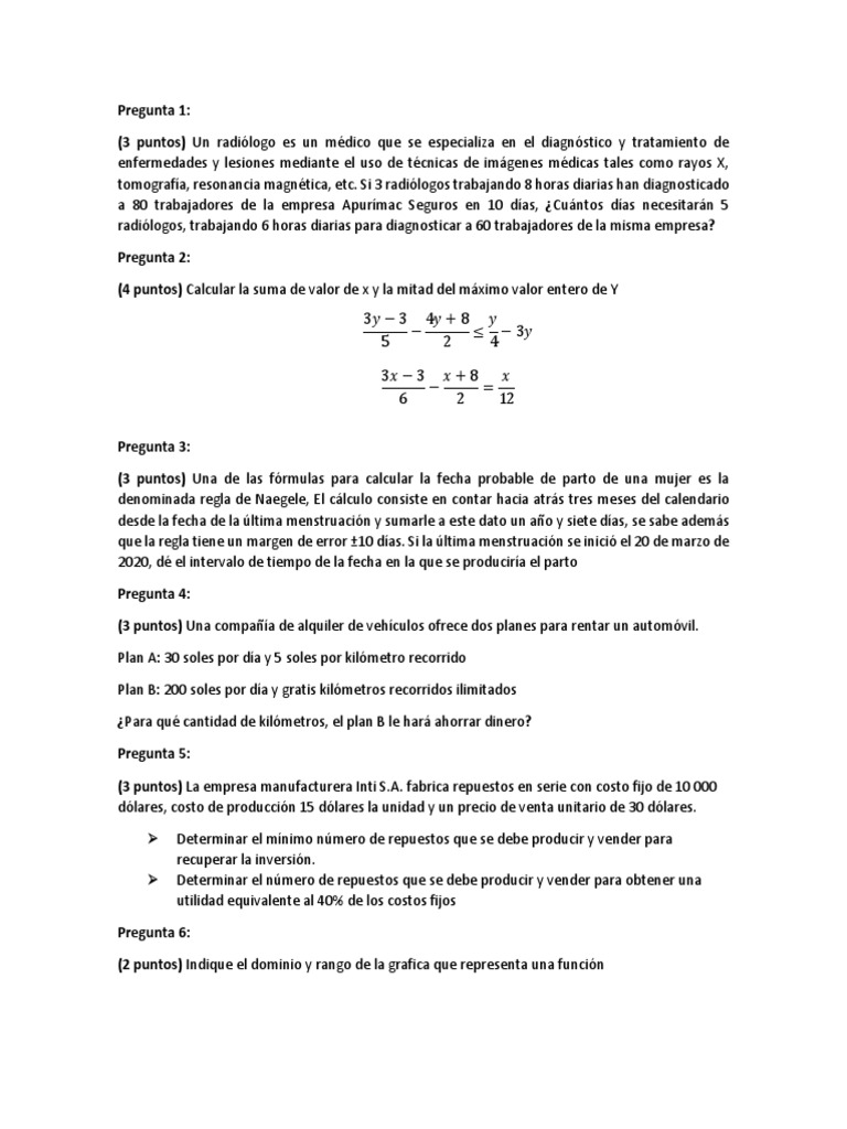 Examen Final | PDF | Radiología | Imagenes medicas