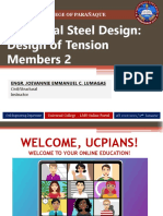 Structural Steel Design: Design of Tension Members 2: Universal College of Parañaque