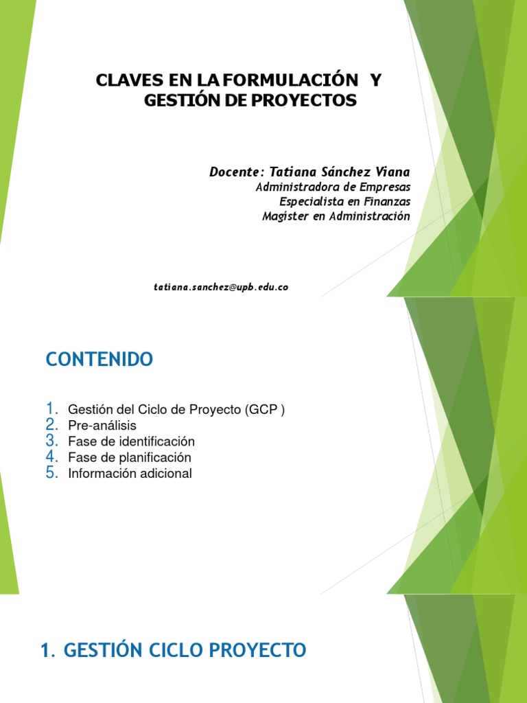 Claves para la Gestión de Proyectos | PDF | Planificación | Evaluación