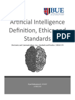 Artificial Intelligence Definition Ethics and Standards