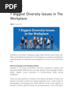 7 Biggest Diversity Issues in The Workplace