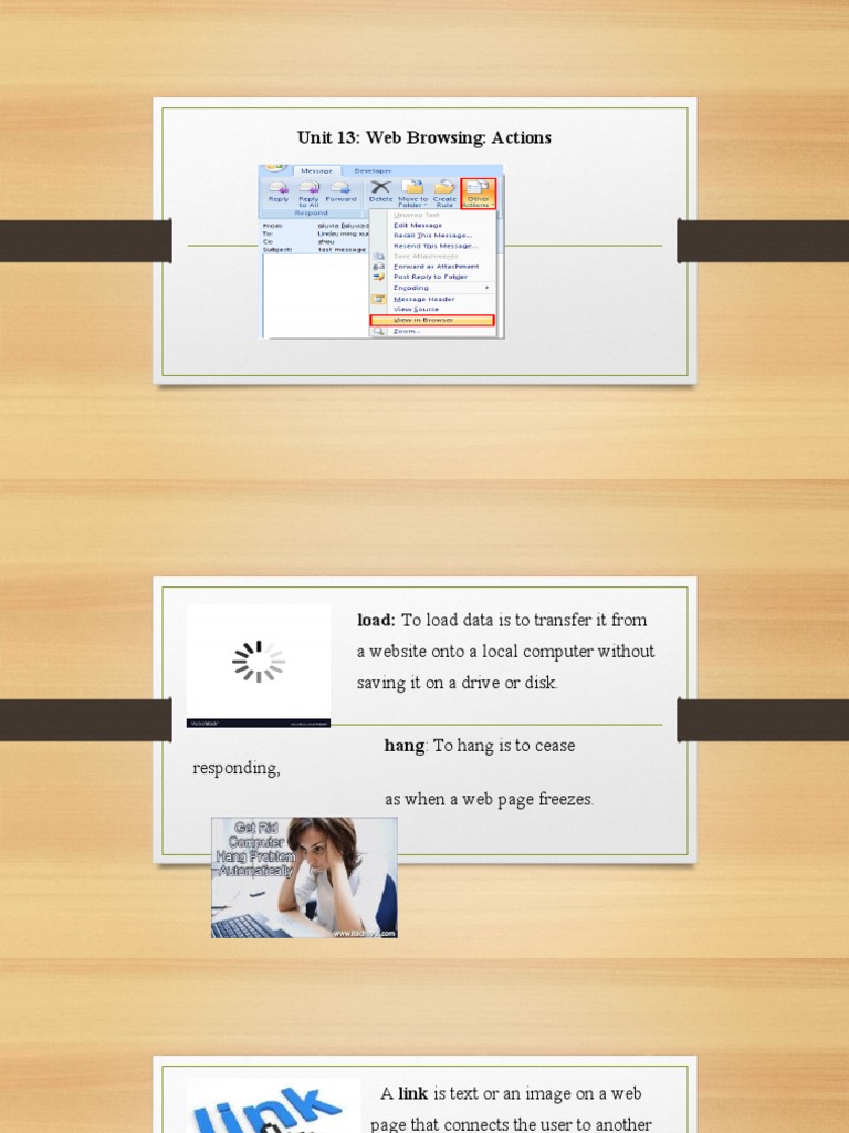 Web Browsing Actions Explained | PDF