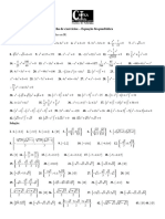 Ficha de Exercícios - Equação Bi-Quadrática