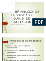 Densidad y Volumen de Circulacion