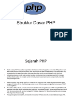 Struktur Dasar PHP