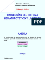 10 - Patologias Del Sistema Hematopoyetico