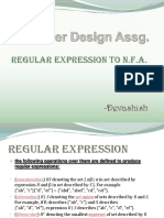 Regular Expression To N.F.A.: - Devashish