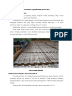Metode Pemasangan Bondek (Floor Deck)