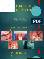Wisdom Teeth: Fact or Myth ??: DR. Bikram Karki Chhetri Dental Surgeon, Gulmi Hospital