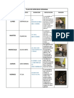 Plan de Ejercisios Semanal