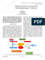 Should Antibiotic Be Used As An Accessory Treatment in Periodontology A Review