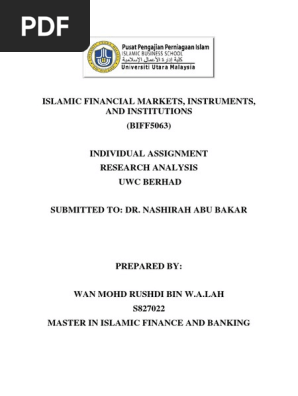 Individual Assignement Uwc Berhad Pdf Automation Economies