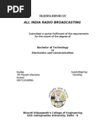 Download Training Report- radio broadcasting and captive earth station  communication systems by Vanshaj Kumar SN52012131 doc pdf