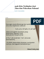 Doa Agar Anak Kita Terhindar Dari Perbuatan Zina Dan Pelecehan