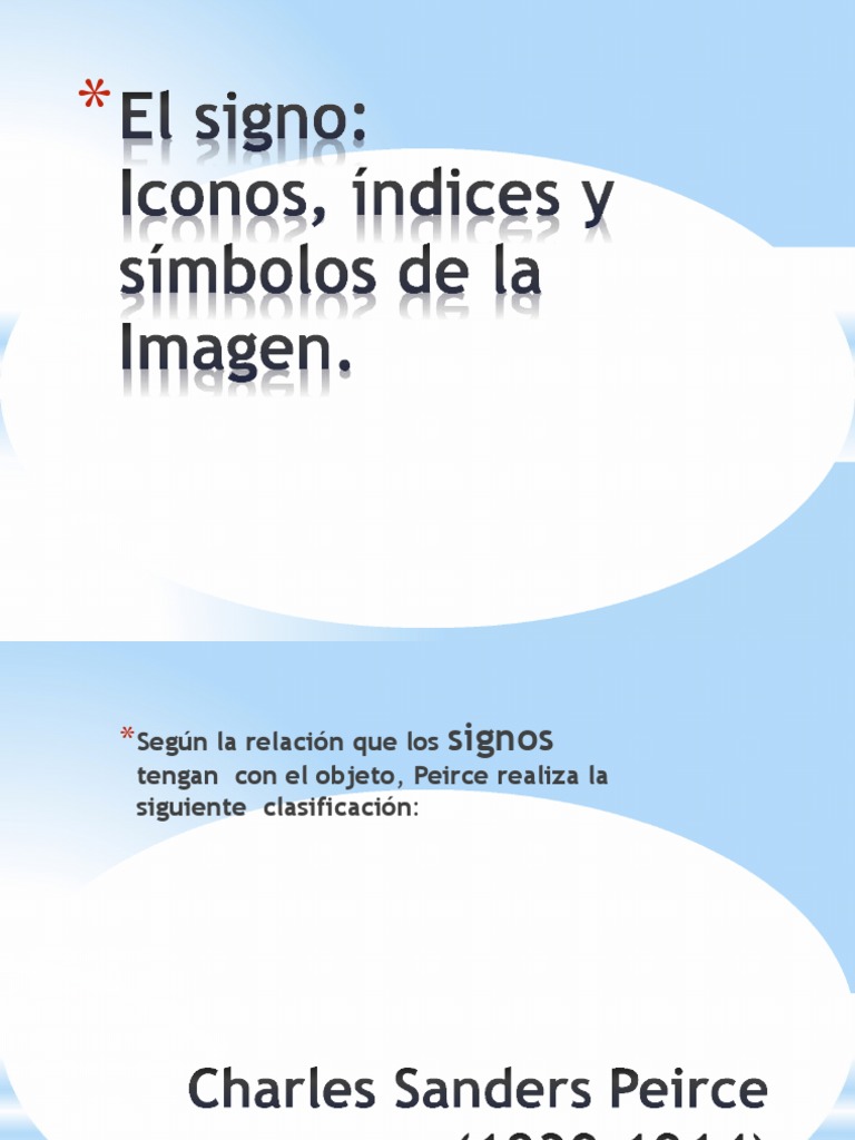 Clasificación de signos según Peirce | PDF