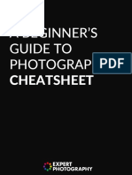 The Essential Beginner's Photography Cheatsheet