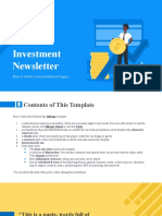 Investment Newsletter - by Slidesgo