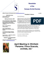 April Meeting in Winfield: "Panama: Finca Dracula, Orchids, Etc"