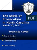 The State of Prosecution in North Carolina