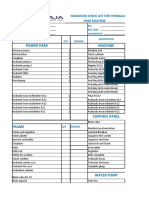 Power Park Machine: Handover Check List For Hydraulic Rig H300 Machine