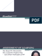 Assessment of Learning