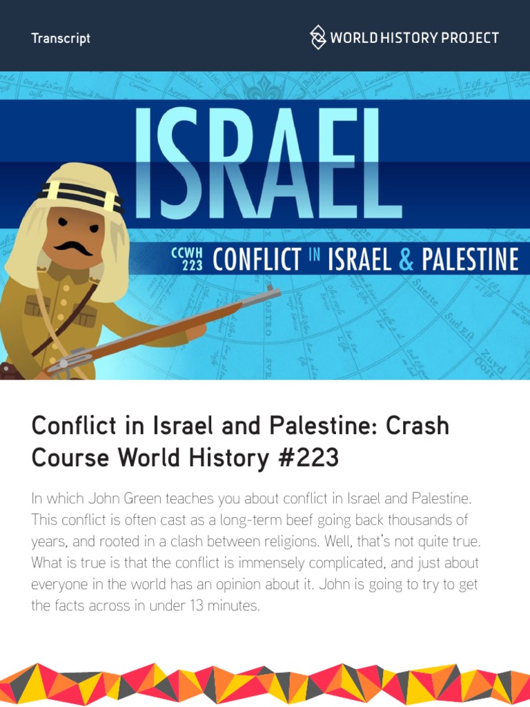 Conflict in Israel and Palestine Crash Course World History 223