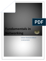 Fundamentals in Networking: Gehan Chamod Adikari