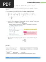 Advenced level Descriptive Statistics