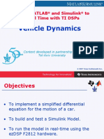 Vehicle Dynamics: From Matlab and Simulink To Real Time With Ti Dsps