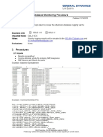 Oracle EBusiness Database Monitoring Procedure