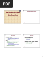 CS 211: Computer Architecture Cache Memory Design