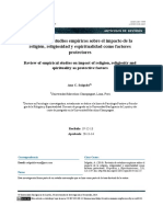 MO S14 LECTURA - REVISIÓN DE ESTUDIOS EMPÍRICOS SOBRE EL IMPACTO DE LA RELIGIÓN, RELIGIOSIDAD Y ESPIRITUALIDAD COMO FACTORES PROTECTORES