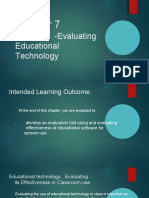 Lesson 7. Evaluating Educational Technology