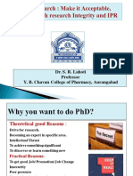 PHD Work - Dr. Lahoti Swaroop