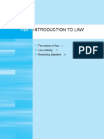 Introduction To Law: The Nature of Law Law Making Resolving Disputes