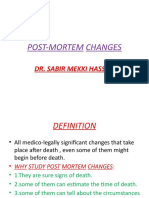 Post-Mortem Changes: Dr. Sabir Mekki Hassan
