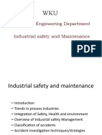 Chemical Engineering Department Industrial Safety and Maintenance