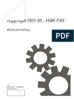 Aggregat ISO 30 - HSK F63: Bruksanvisning