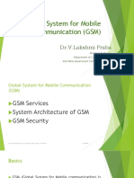 Global System For Mobile Communication (GSM) : Dr.V.Lakshmi Praba