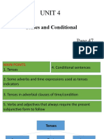 Unit 4: Tenses and Conditional