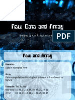 Lesson 2.2 Raw Data and Array What Is It